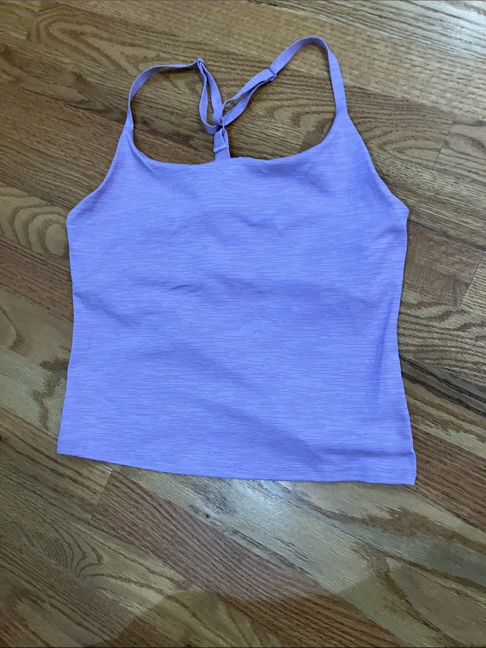 Outdoor Voices Mauve Strappy Crop Tank Sz M EUC